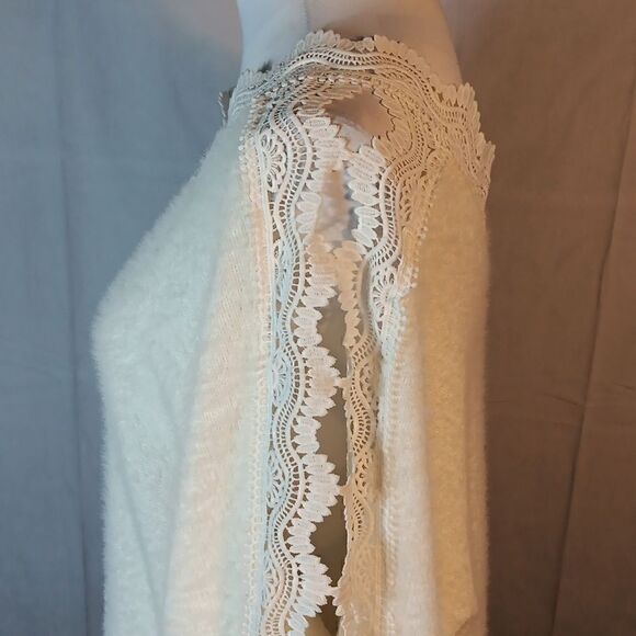 Sweet Lovely by Jen Fuzzy Lace Sweater - Picture 6 of 9